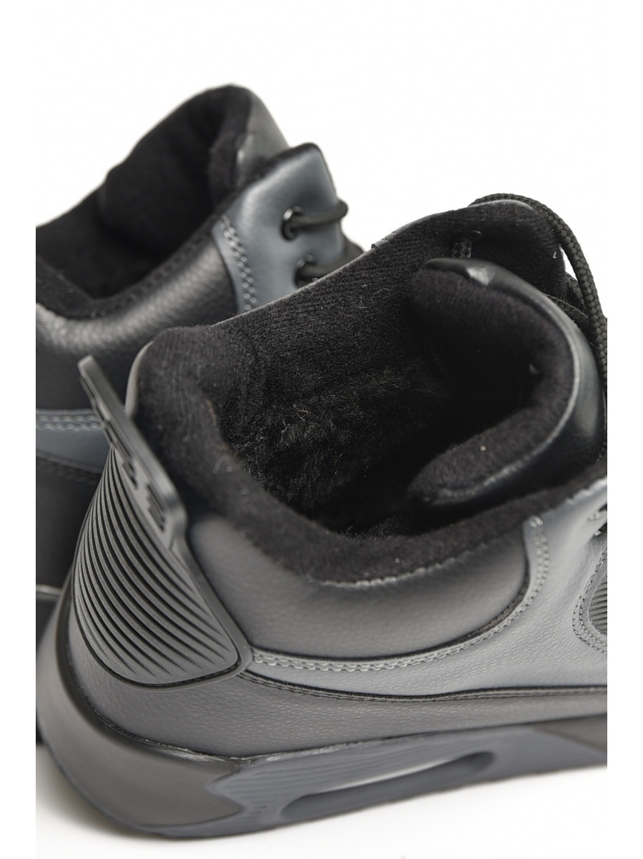 Кросівки чоловічі зимові чорно-сірого кольору А801-8L 208432C