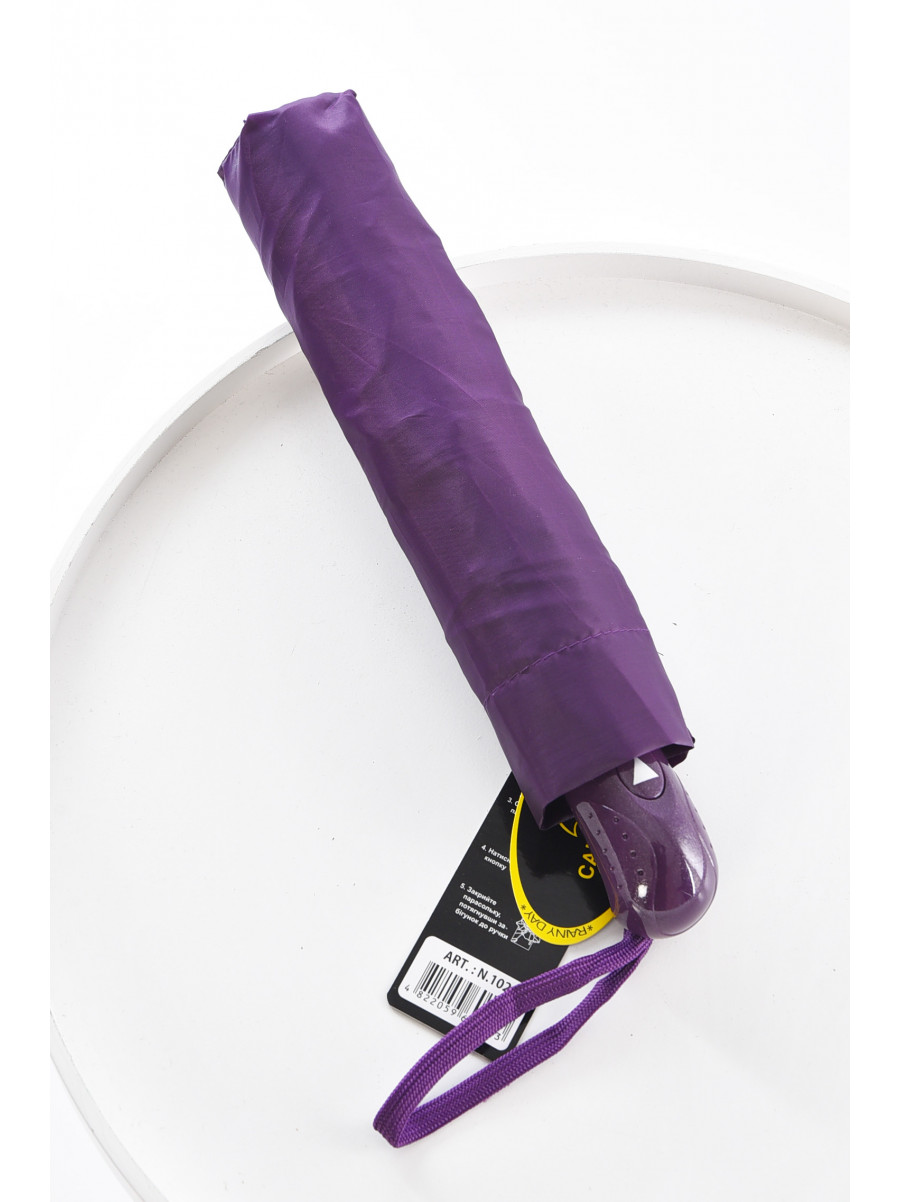 Зонт полуавтомат тёмно-фиолетового цвета 102 208434C