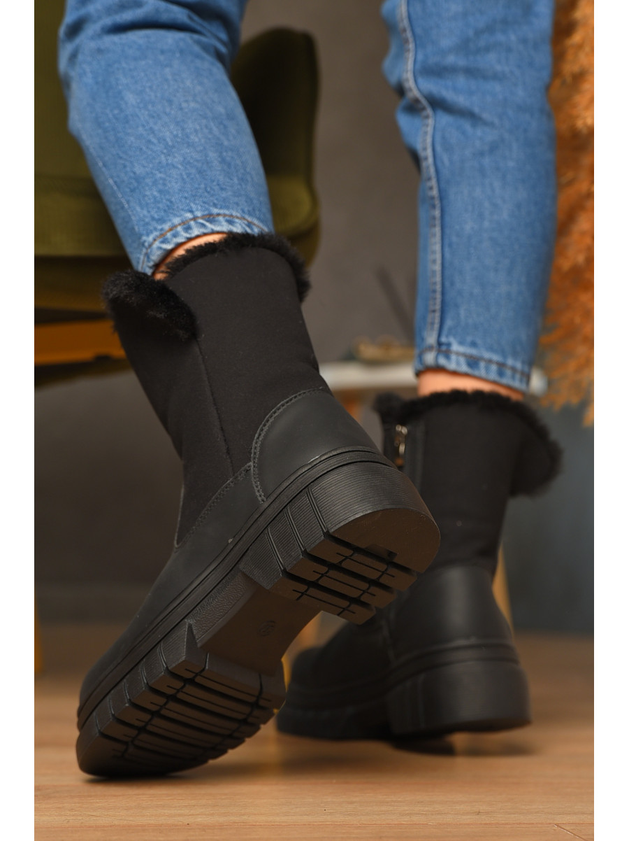 Ботинки женские зимние черного цвета 808-1 208441C