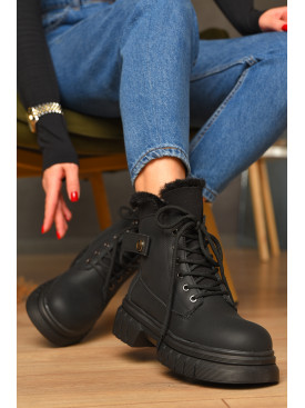 Черевики жіночі зимові чорного кольору 802-1 208453C