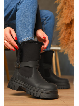 Черевики жіночі зимові чорного кольору 803-1 208455C