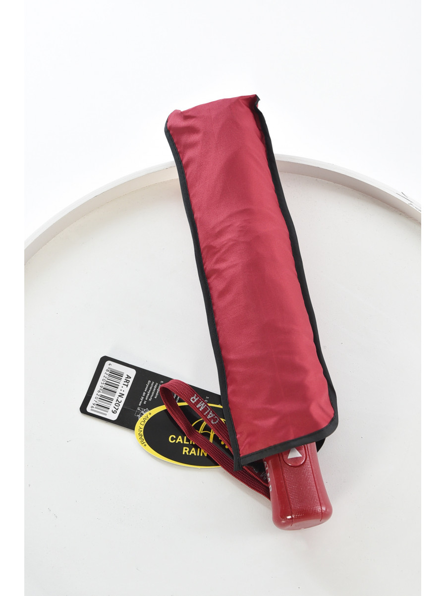 Зонт полуавтомат красного цвета 2079 208457C