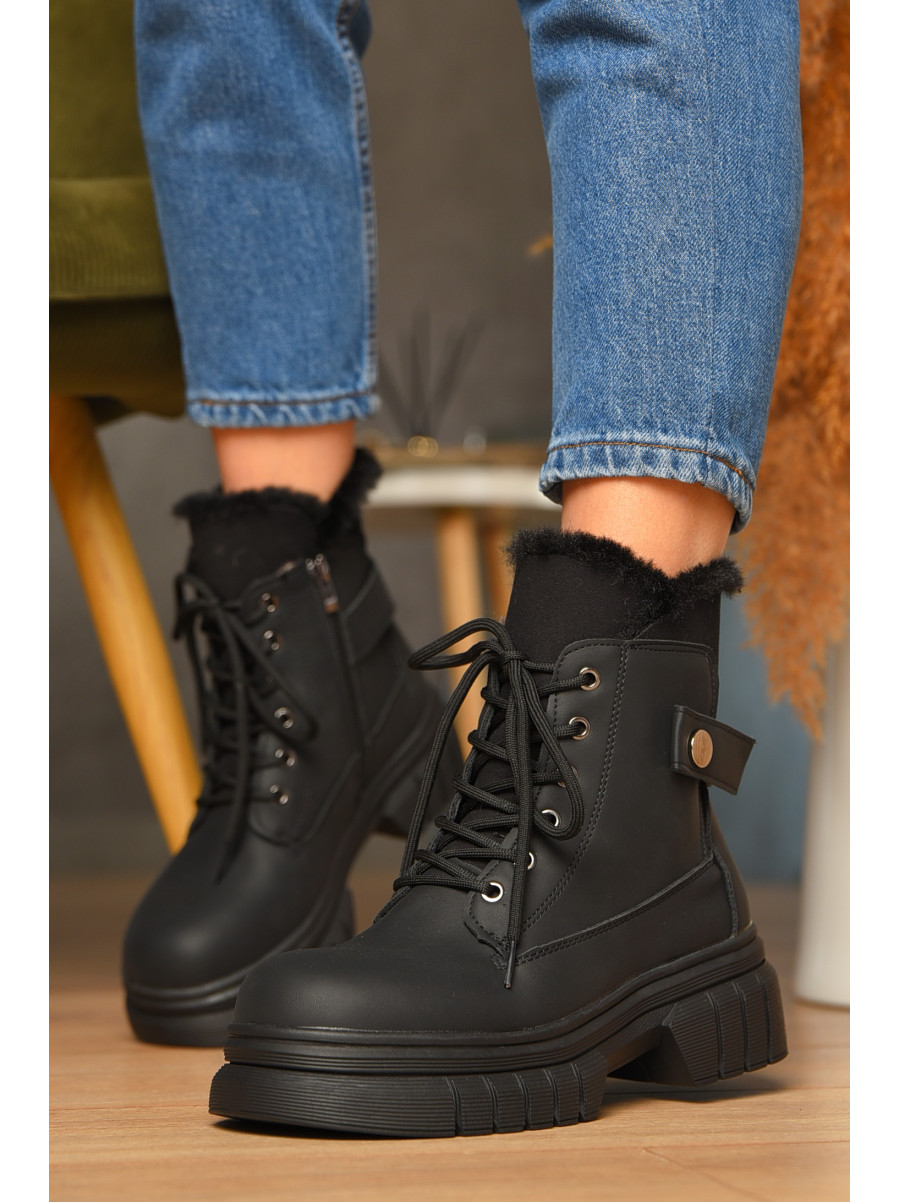Ботинки женские зимние черного цвета 802-2 208458C