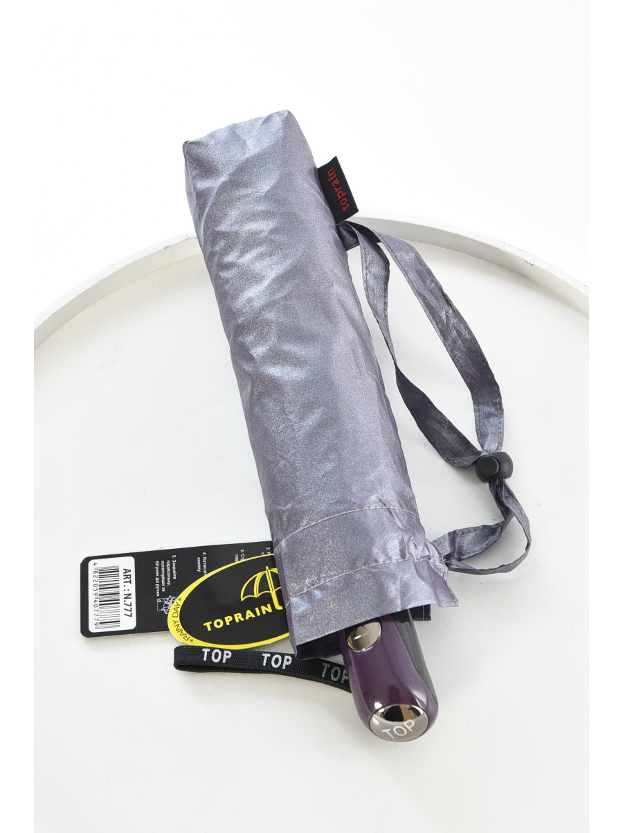 Зонт полуавтомат тёмно-сиреневого цвета 777 208462C