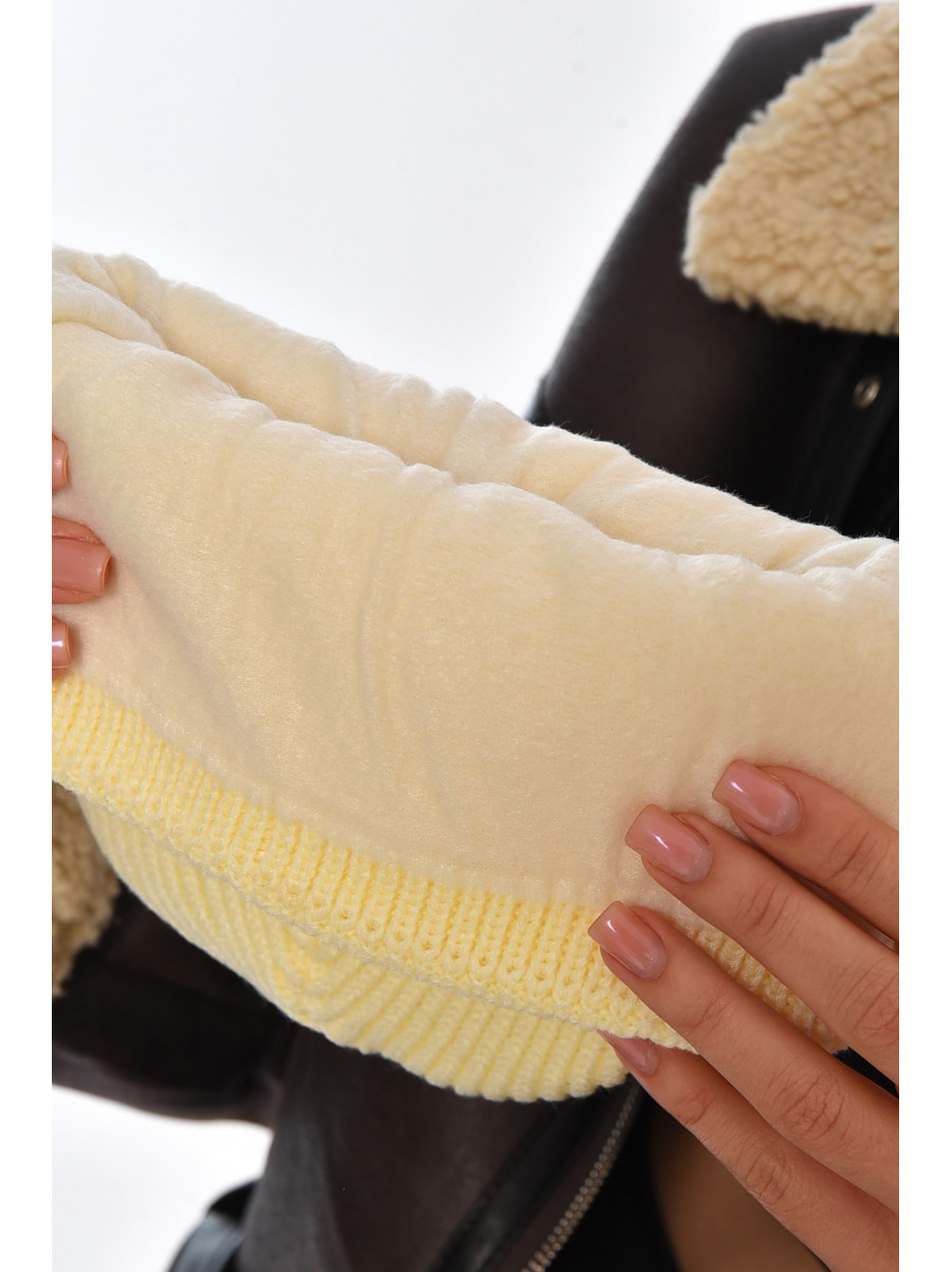 Шапка женская на флисе цвета масло 208468C