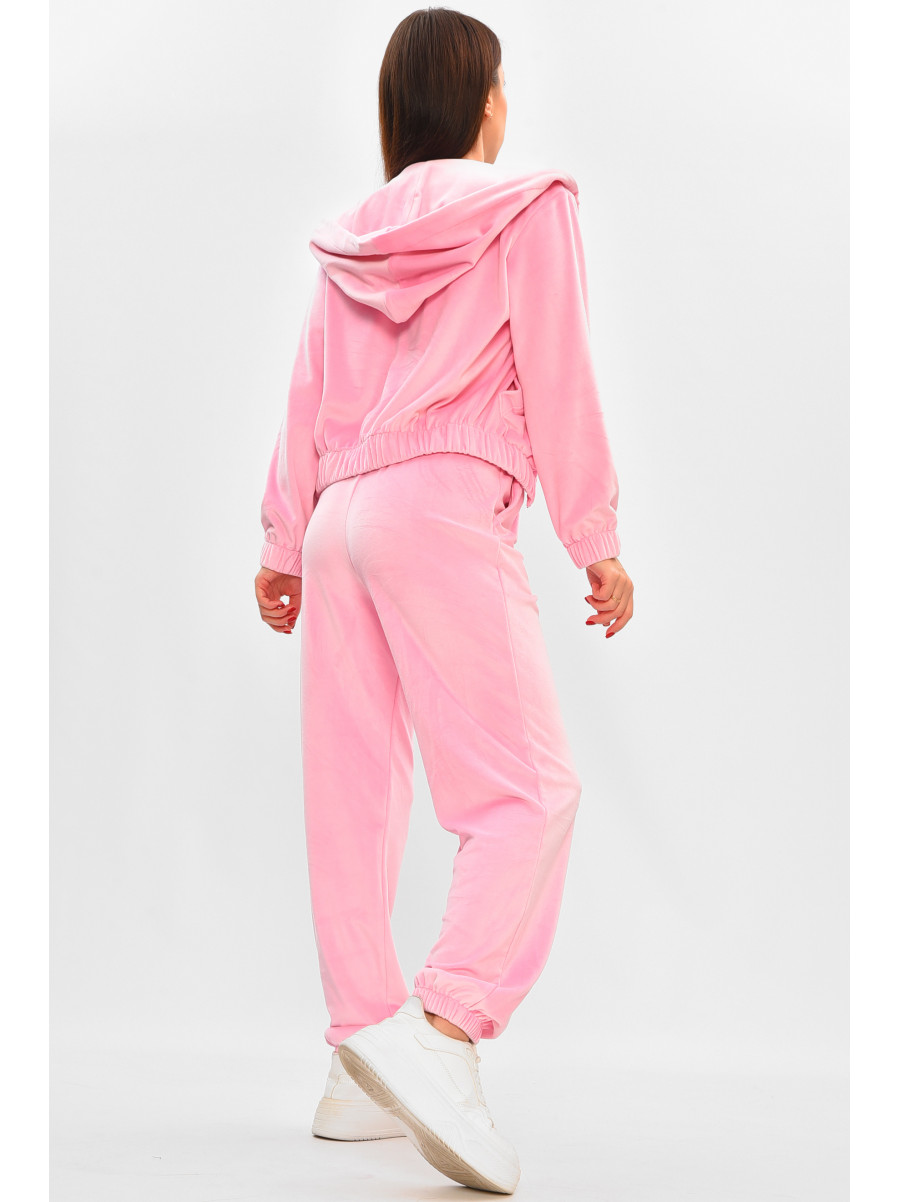 Спортивный костюм женский однотонный светло-розового цвета 1658-2 208484C