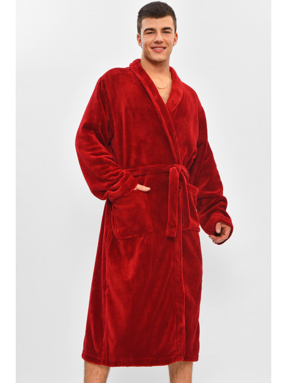 Халат мужской махровый бордового цвета 7711 208486C