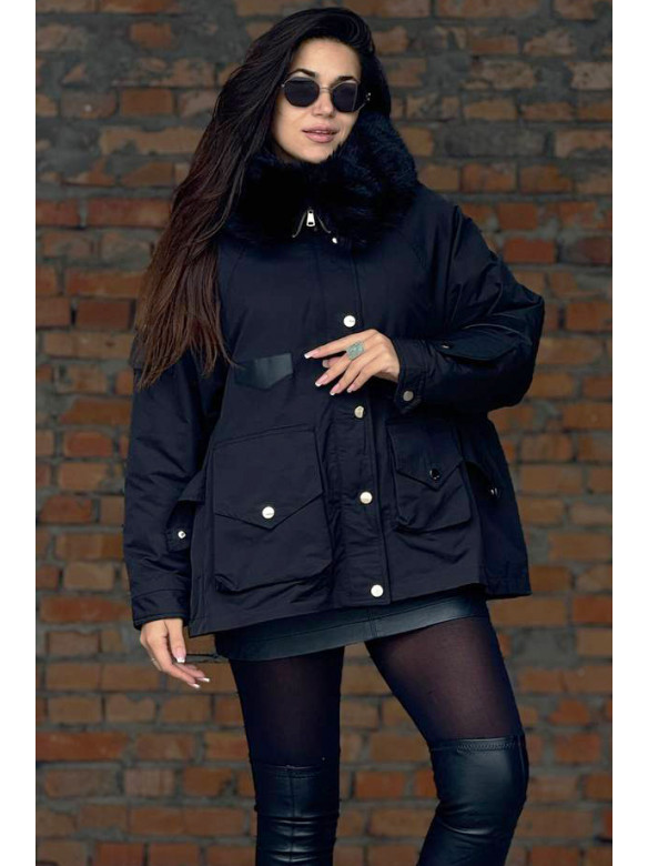 Куртка жіноча чорного кольору 1060 208492C
