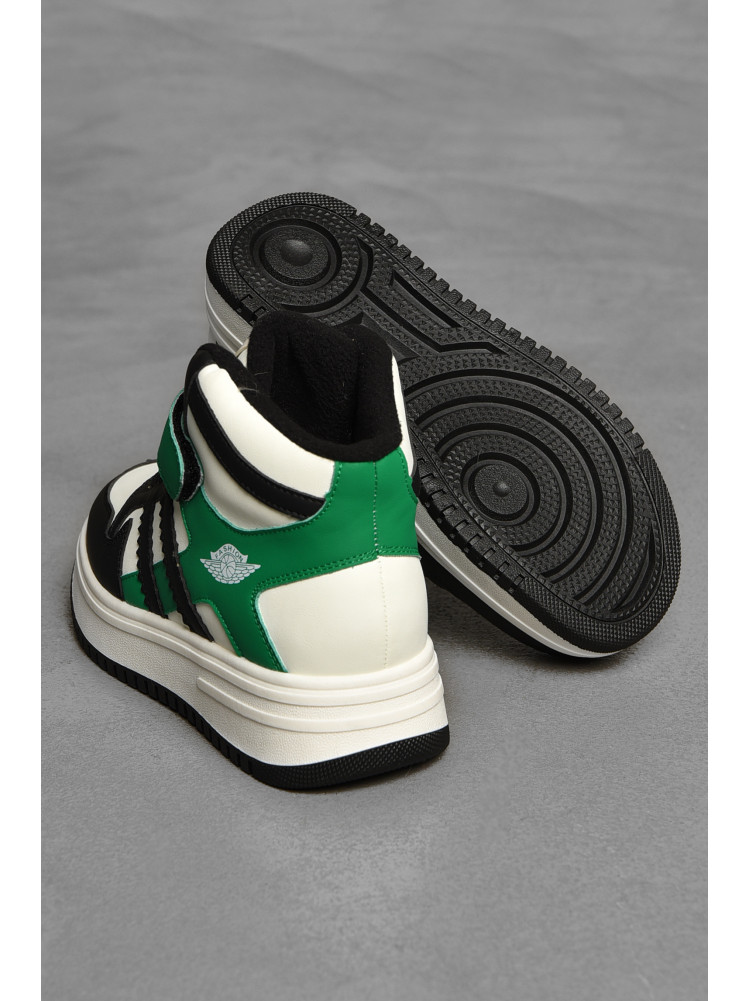 Хайтопы детские зима на меху зеленого цвета 31-2 208494C