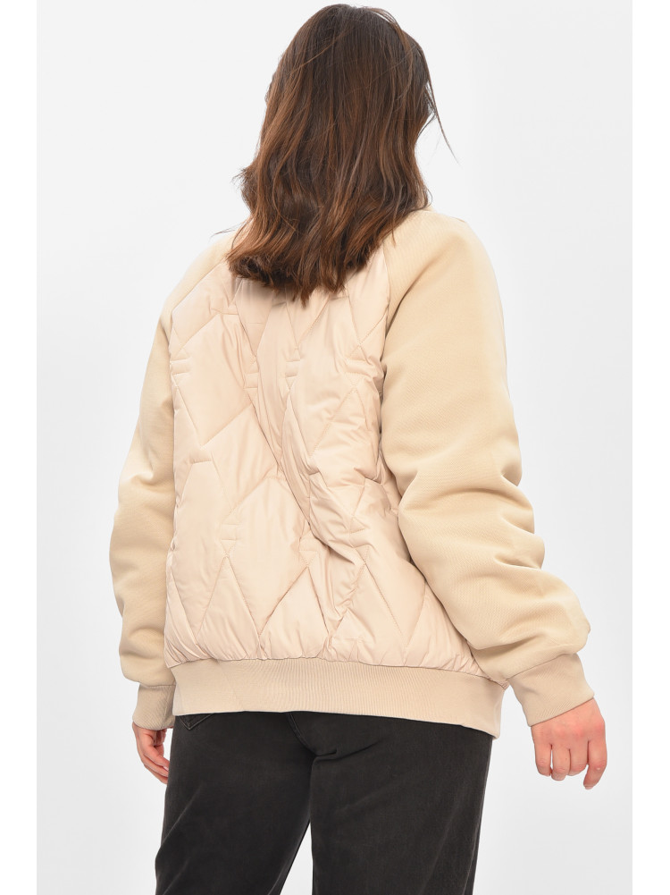 Куртка жіноча демісезонна світло-бежевого кольору 191 208504C