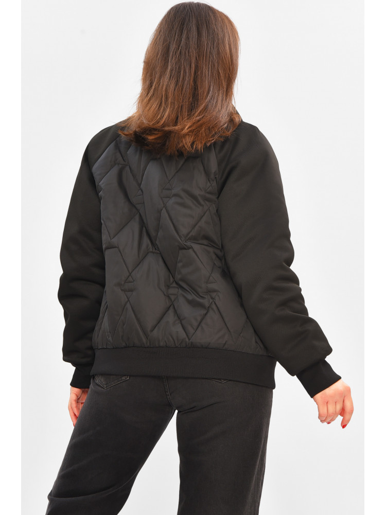 Куртка жіноча демісезонна чорного кольору 191 208505C