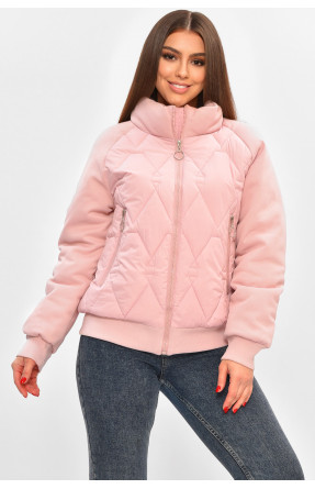 Куртка жіноча демісезонна рожевого кольору 191 208507C