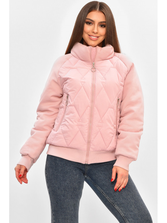 Куртка жіноча демісезонна рожевого кольору 191 208507C