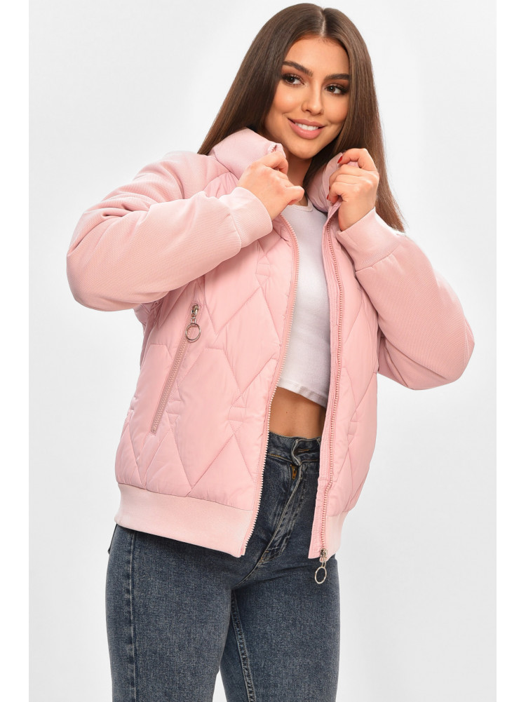 Куртка жіноча демісезонна рожевого кольору 191 208507C