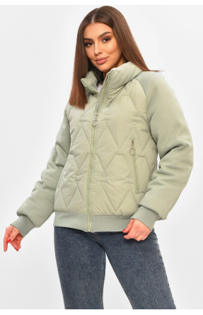 Куртка жіноча демісезонна м'ятного кольору 191 208508C