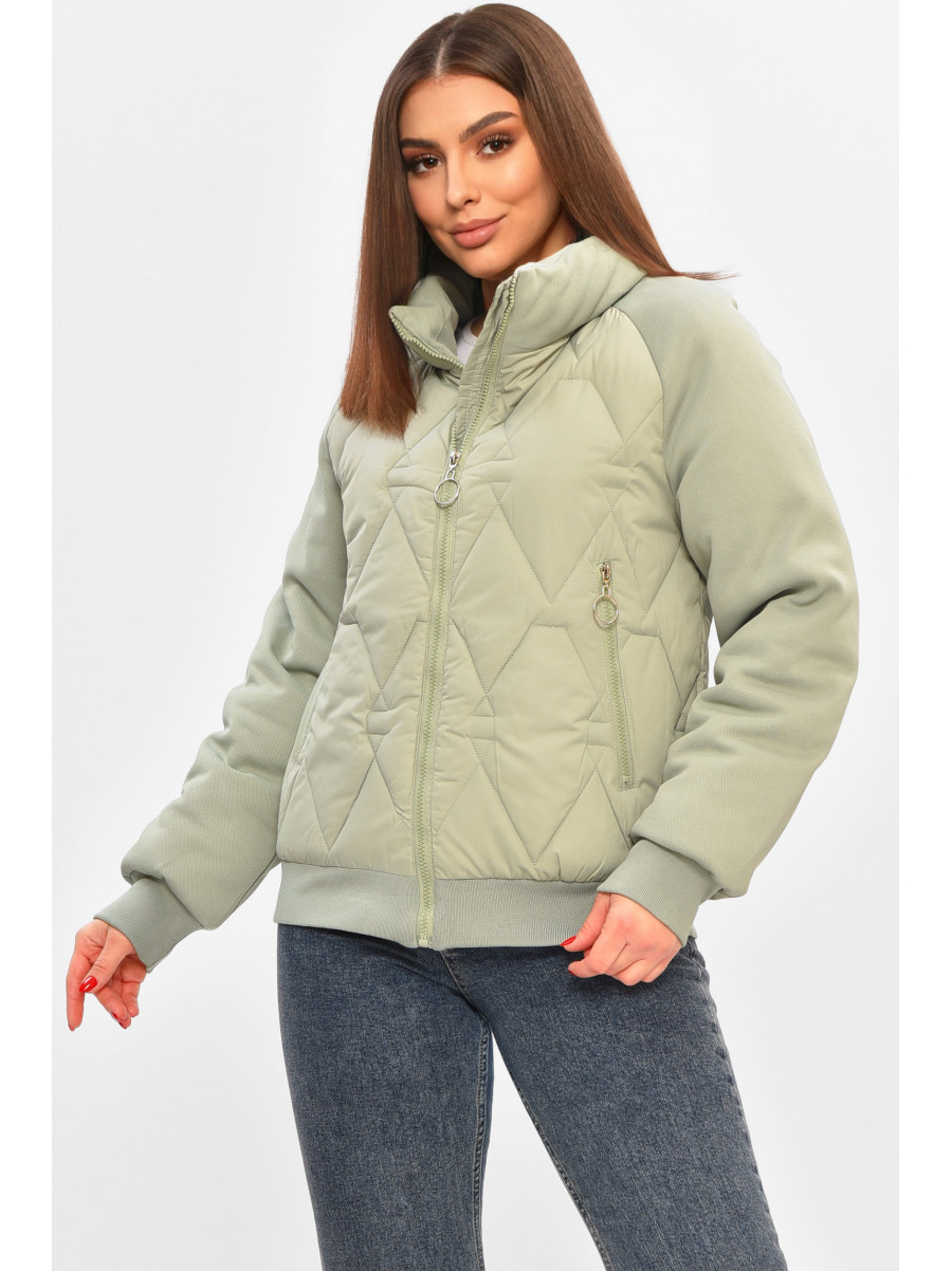 Куртка жіноча демісезонна м'ятного кольору 191 208508C