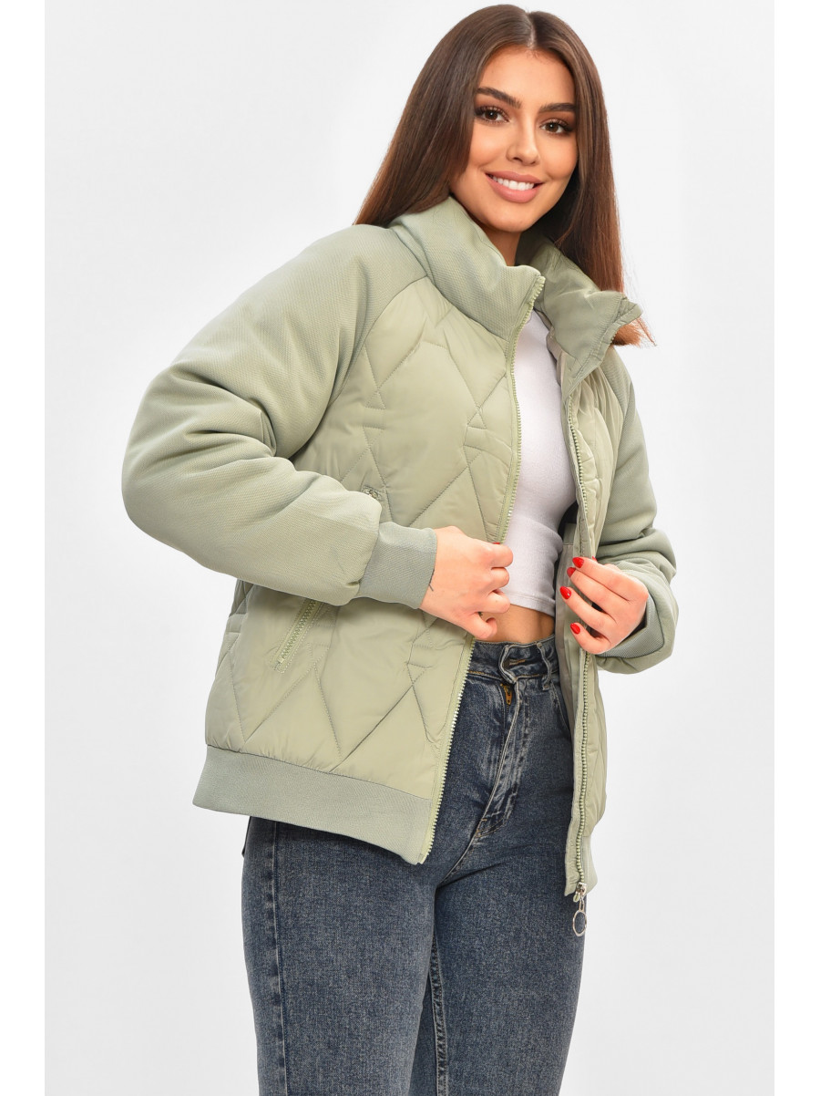 Куртка жіноча демісезонна м'ятного кольору 191 208508C