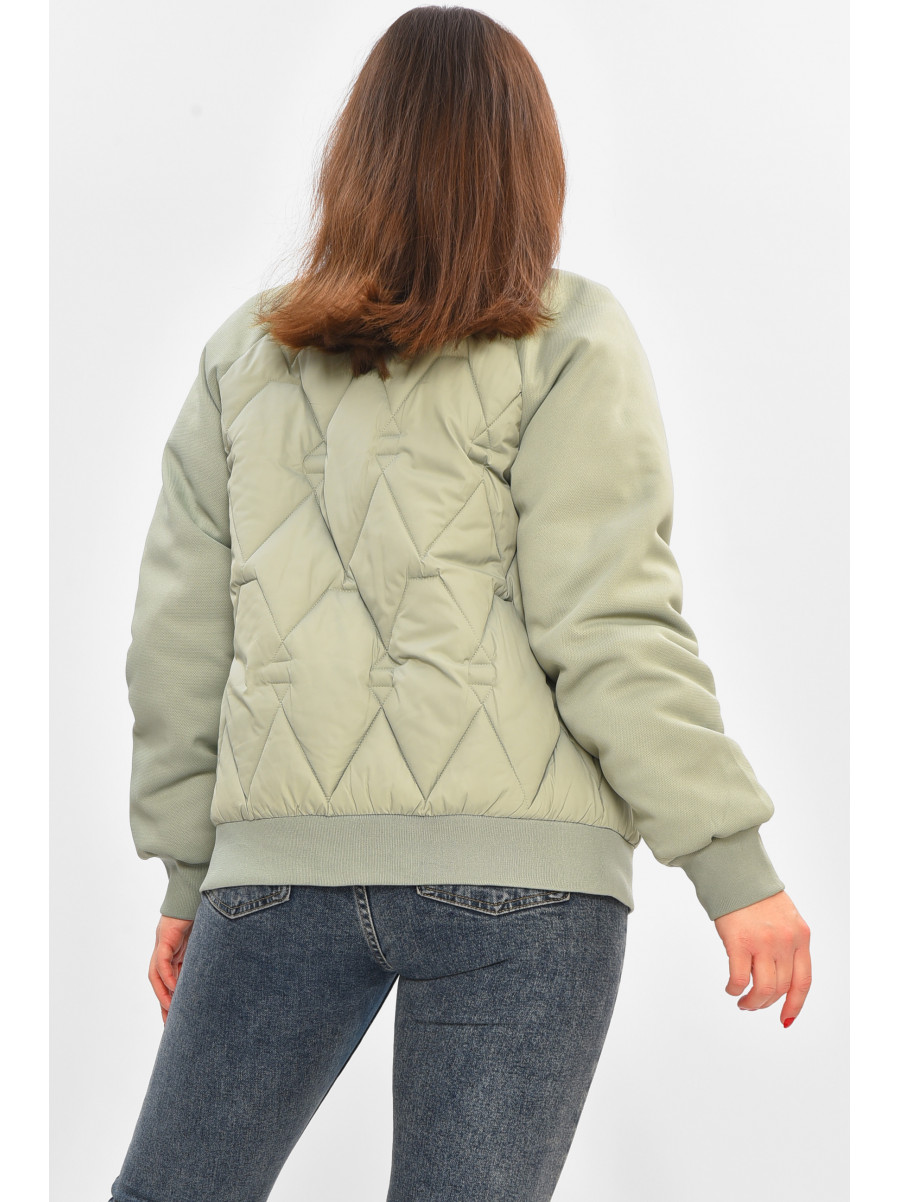 Куртка жіноча демісезонна м'ятного кольору 191 208508C
