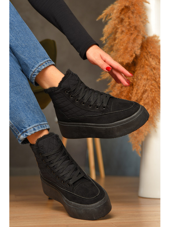 Ботинки женские зимние черного цвета 2024-20-2 208509C