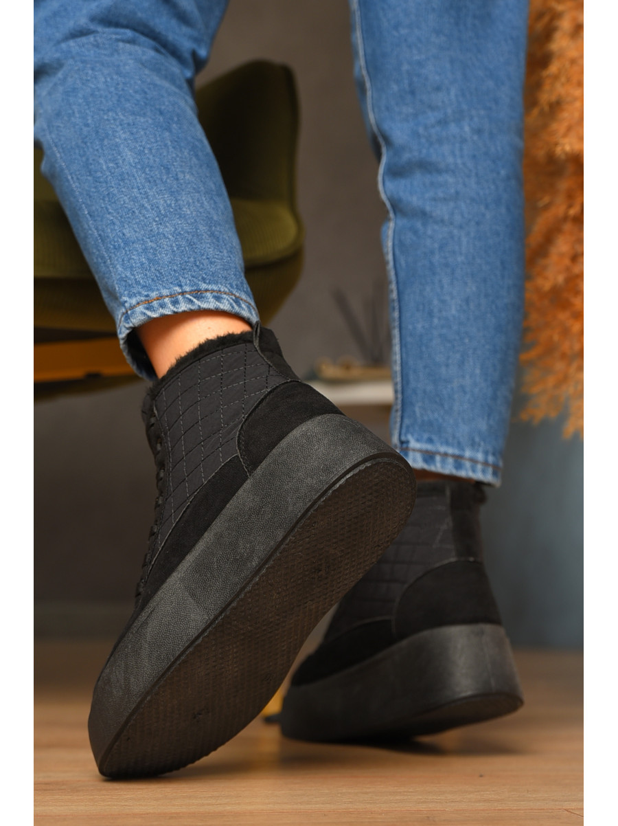 Ботинки женские зимние черного цвета 2024-20-2 208509C