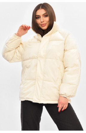 Куртка жіноча демісезонна молочного кольору 521 208510C