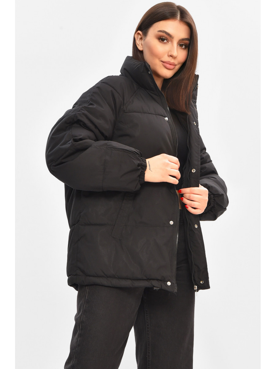 Куртка жіноча демісезонна чорного кольору 521 208511C