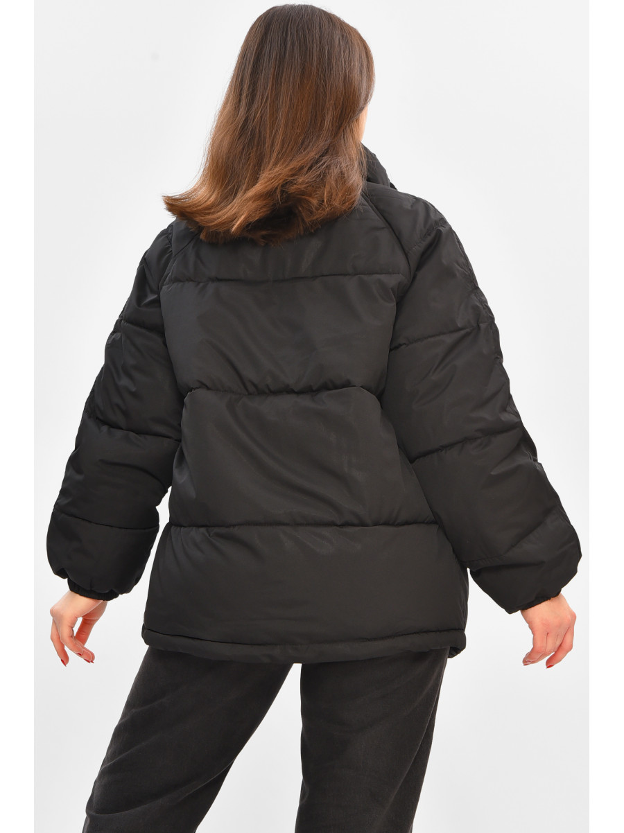 Куртка жіноча демісезонна чорного кольору 521 208511C