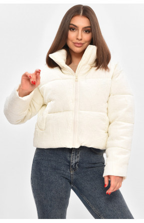 Куртка жіноча демісезонна білого кольору 17279 208512C