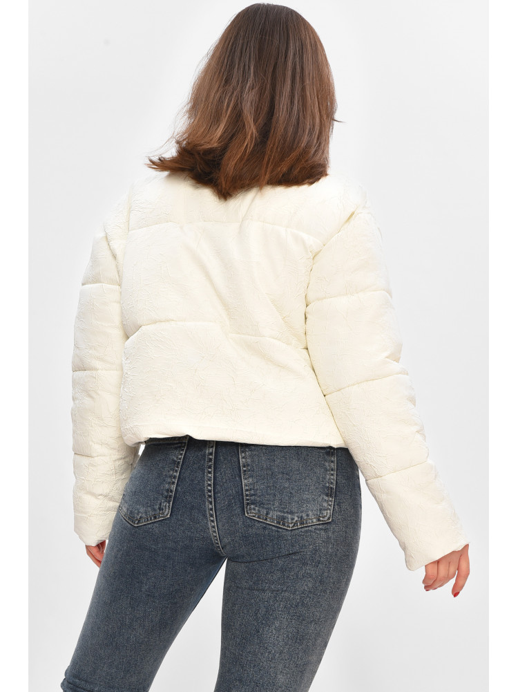 Куртка жіноча демісезонна білого кольору 17279 208512C