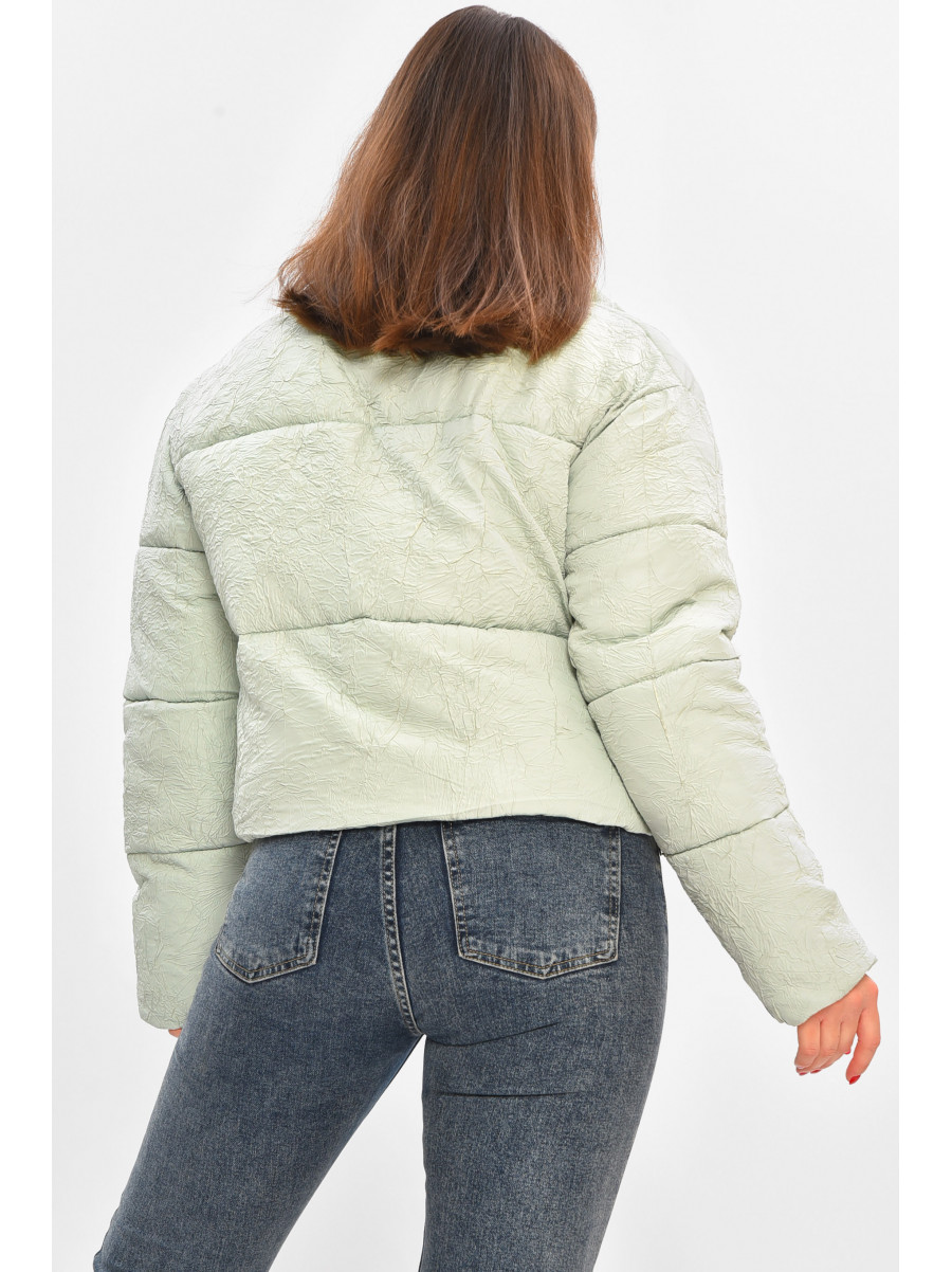 Куртка жіноча демісезонна м'ятного кольору 17279 208513C