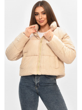 Куртка жіноча демісезонна бежевого кольору 17279 208514C