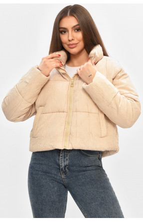 Куртка жіноча демісезонна бежевого кольору 17279 208514C