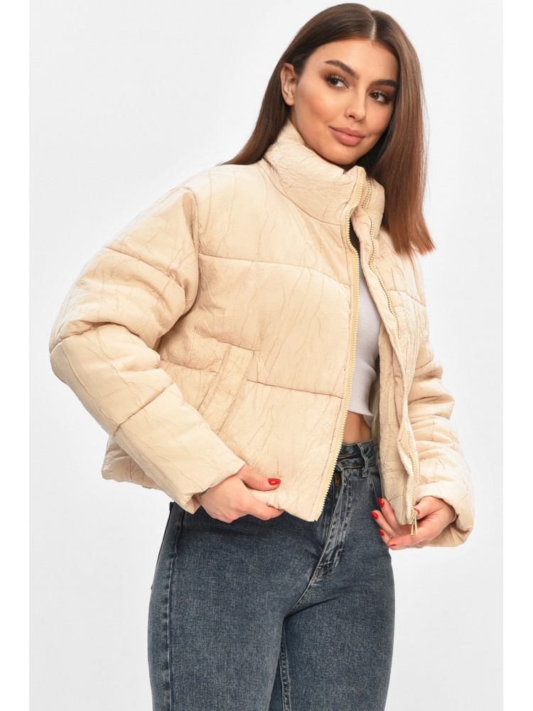 Куртка жіноча демісезонна бежевого кольору 17279 208514C