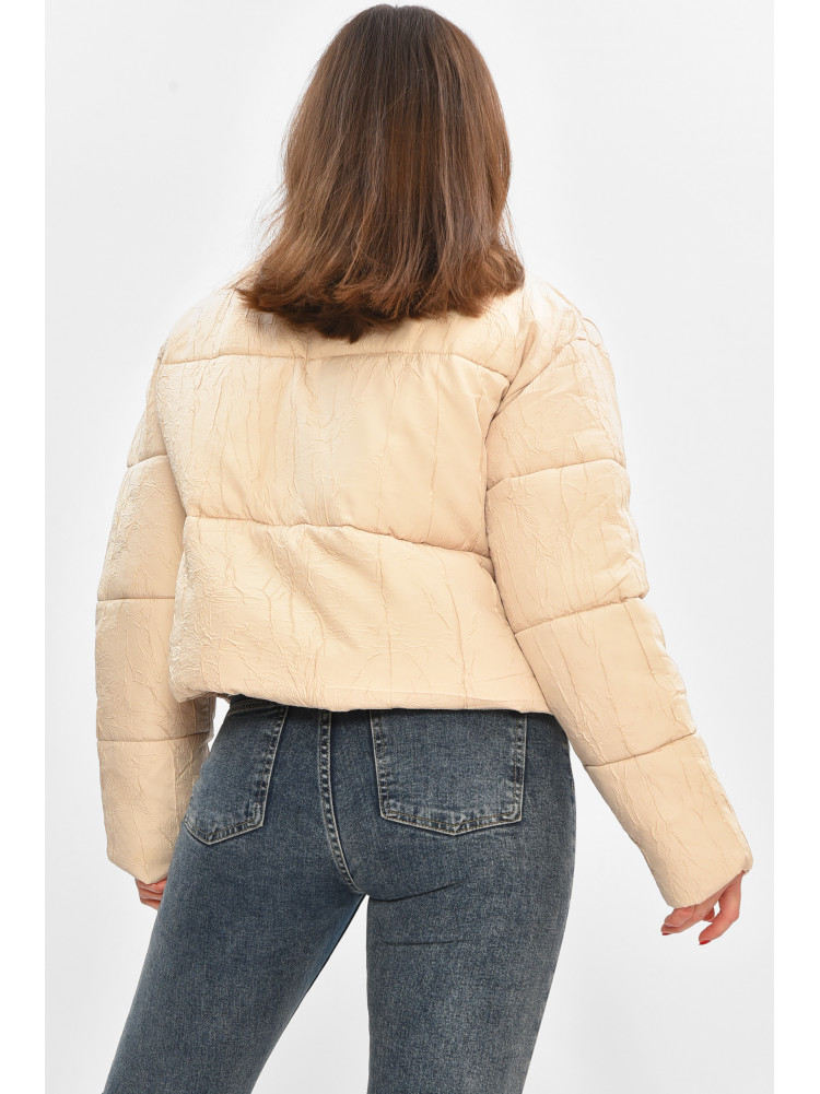 Куртка жіноча демісезонна бежевого кольору 17279 208514C