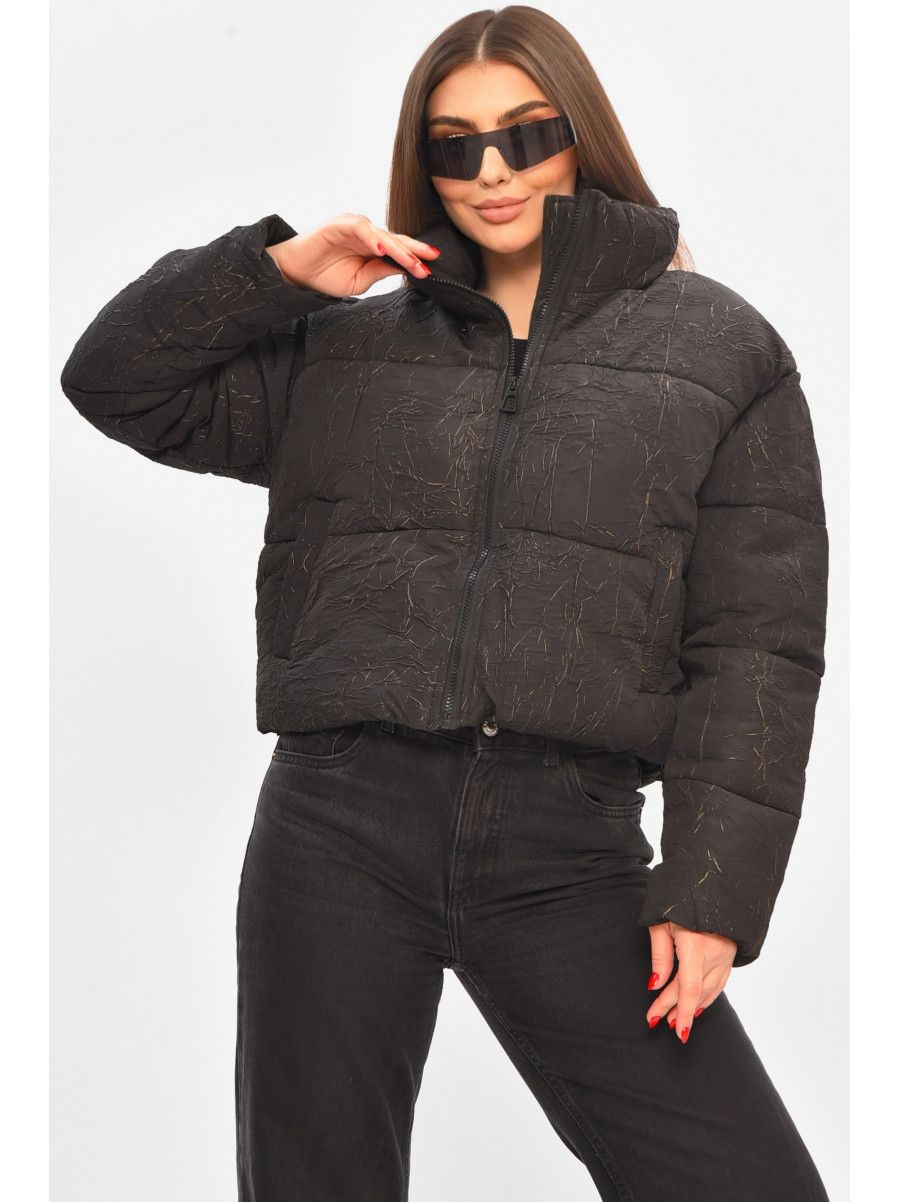 Куртка жіноча демісезонна чорного кольору 17279 208515C