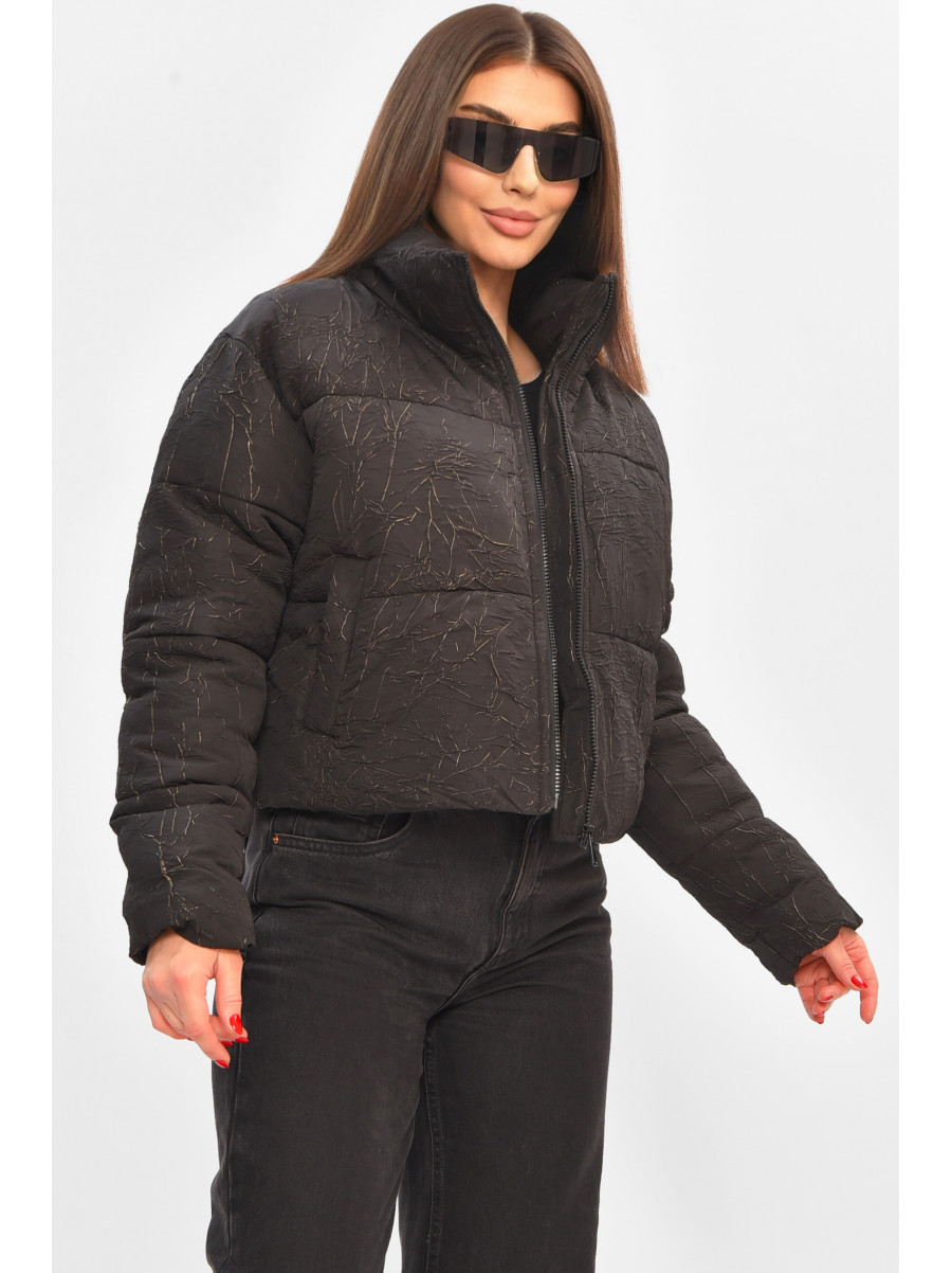 Куртка жіноча демісезонна чорного кольору 17279 208515C