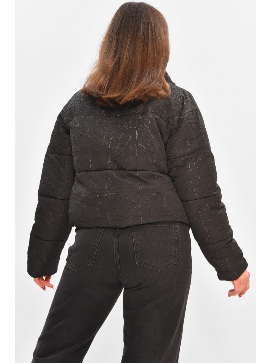 Куртка жіноча демісезонна чорного кольору 17279 208515C