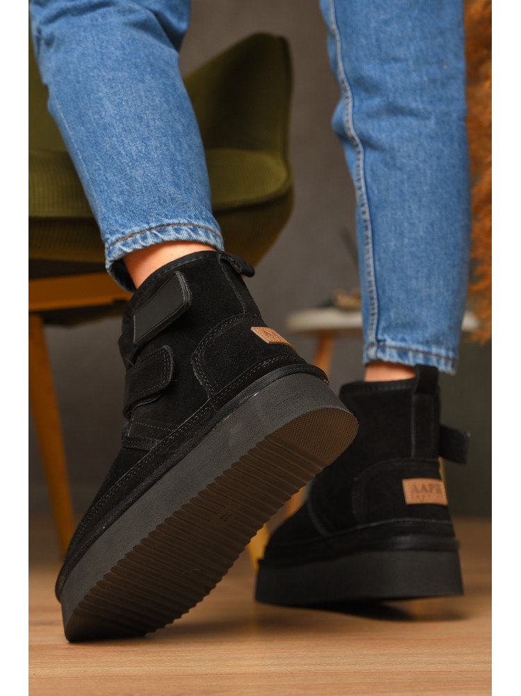 Угги женские на меху черного цвета 5510-1 208517C