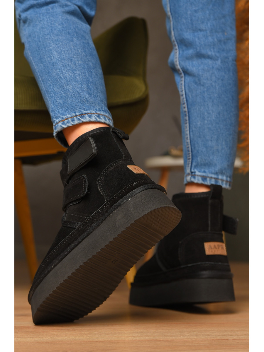 Угги женские на меху черного цвета 5510-1 208517C