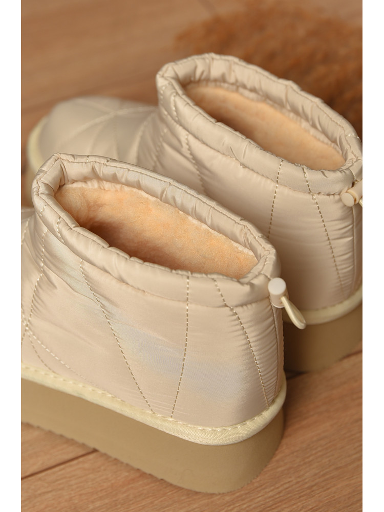 Угги женские на меху светло-бежевого цвета А808-13 208518C