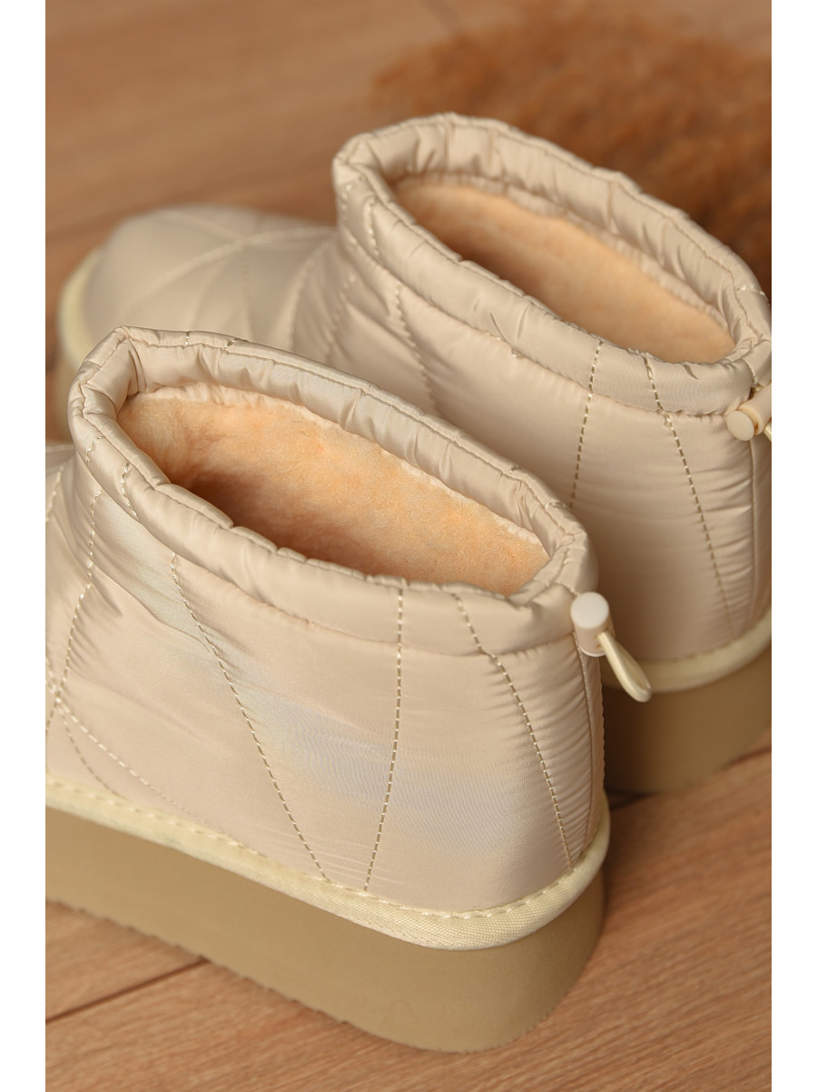 Угги женские на меху светло-бежевого цвета А808-13 208518C