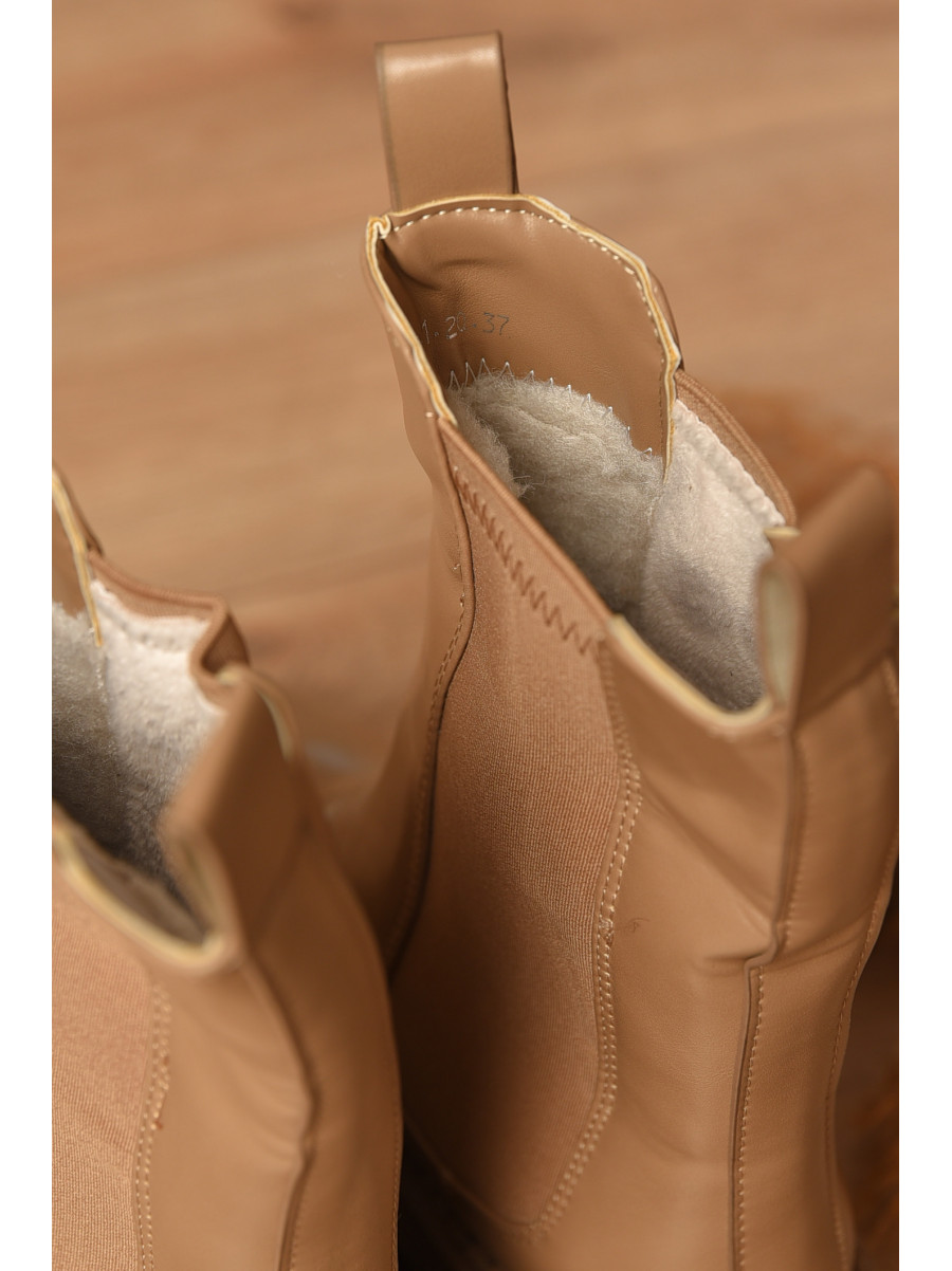 Ботинки женские зимние бежевого цвета D41-20 208520C