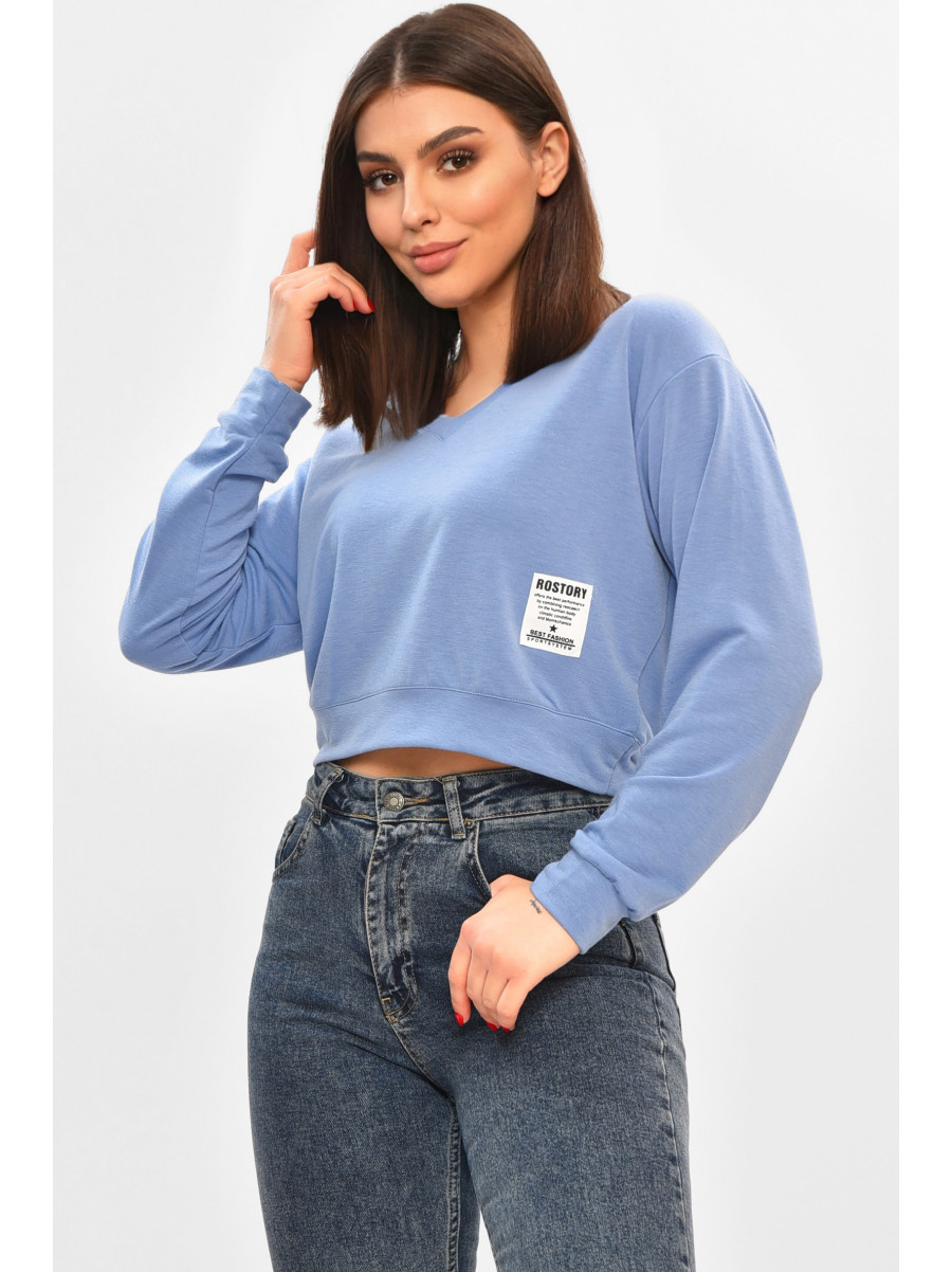 Світшот жіночий блакитного кольору 208522C