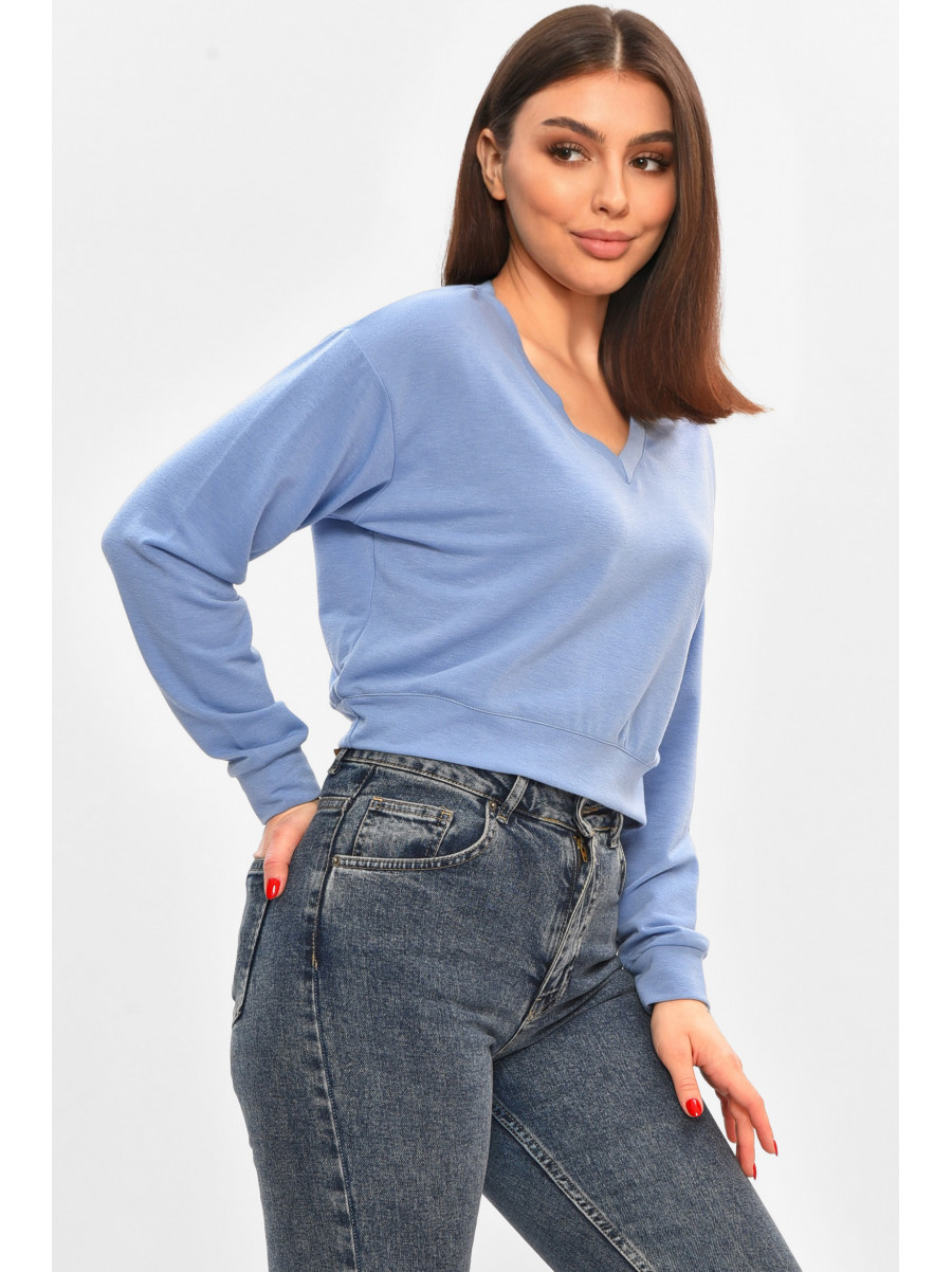 Світшот жіночий блакитного кольору 208522C