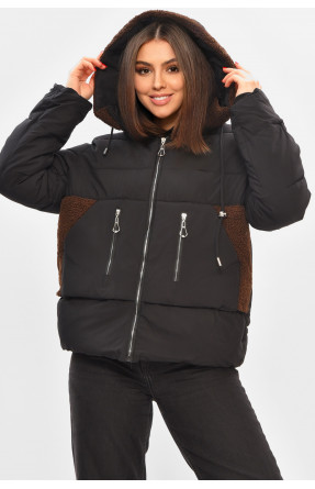 Куртка жіноча демісезонна чорного кольору 2313 208523C