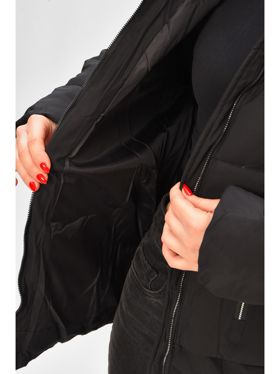 Куртка жіноча демісезонна чорного кольору 2313 208523C