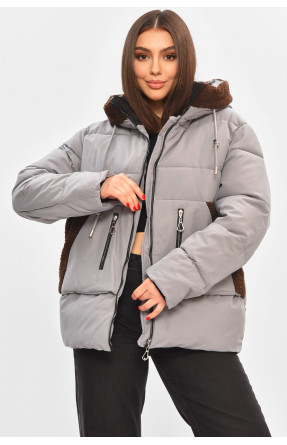 Куртка жіноча демісезонна сірого кольору 2313 208524C