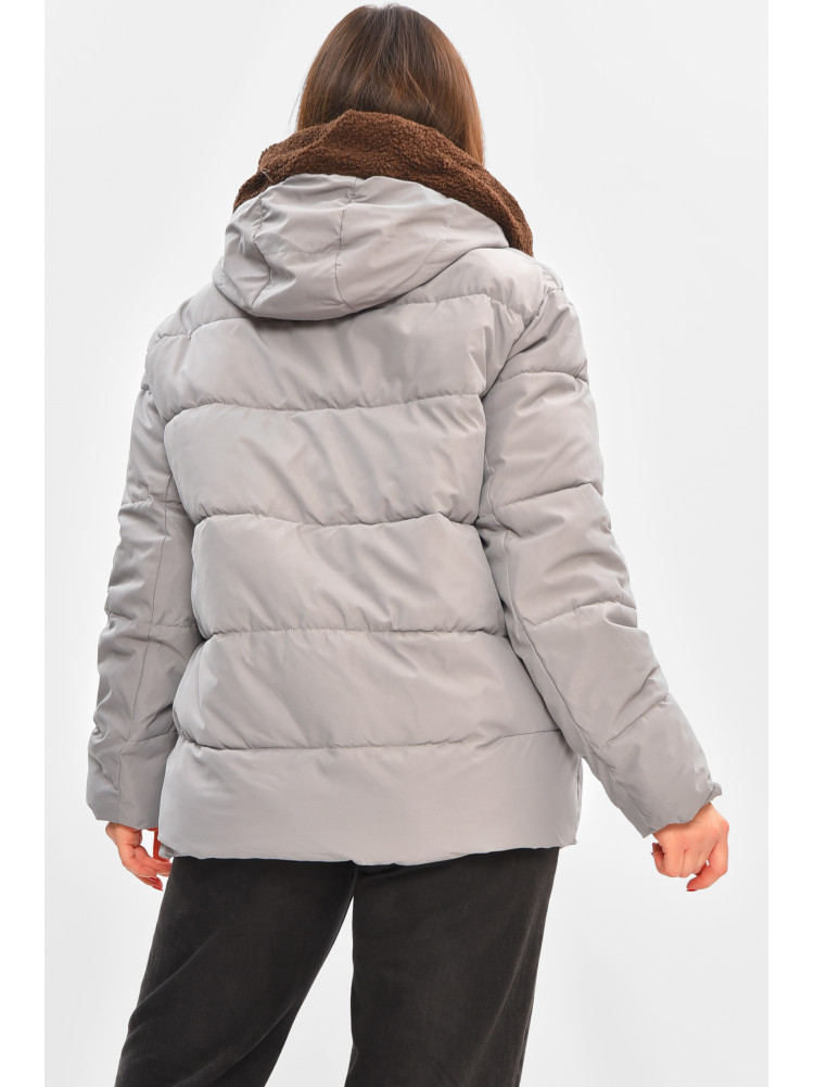 Куртка жіноча демісезонна сірого кольору 2313 208524C