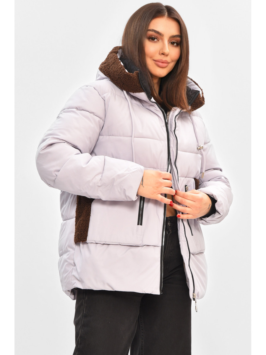Куртка жіноча демісезонна світло-бузкового кольору 2313 208525C