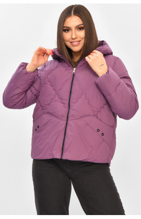 Куртка жіноча демісезонна фіолетового кольору 8032 208527C